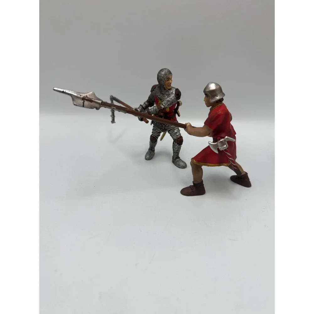 Schleich Medieval Knight Warrior Figures Lot of 4 Germany 2003 2004 Vintage Toy